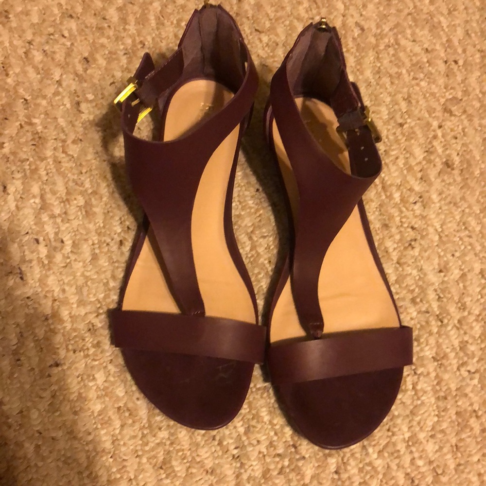 Purple sandals
